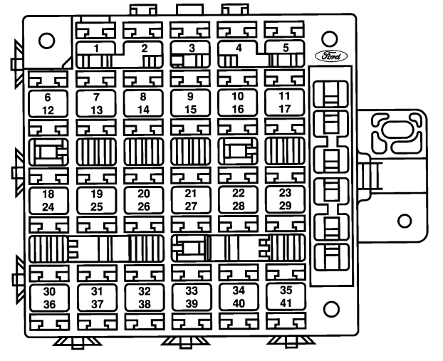 1995 Ford Windstar fuse box diagram StartMyCar